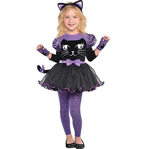 Amscan Girls Miss Meow Cat Costume - Toddler (3-4), Multicolor Poster