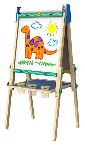 Crayola Kids Wooden Easel, Dry Erase Board & Chalkboard, Amazon Exclusive, Kids Toys, Gift, Age 4, 5, 6, 7 Poster