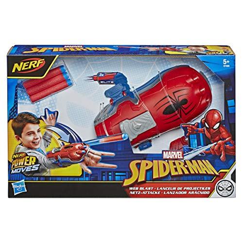 Spider-Man Nerf Power Moves Marvel Web Blast Web Shooter Nerf Dart-Launching Toy for Kids Roleplay, Toys for Kids Ages 5 & Up Poster
